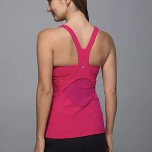 Lululemon Crossback Tank II Jewelled Magenta Pink Racerback mesh tank top